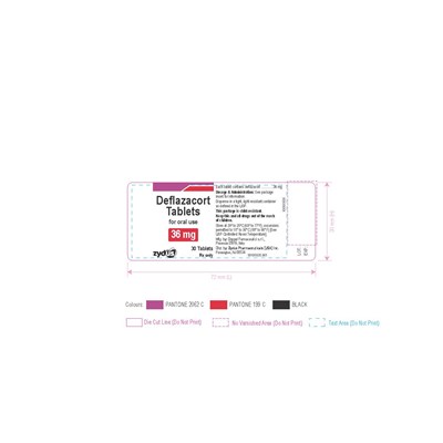 Container Label 36mg (Deflazacort Label 36 mg)